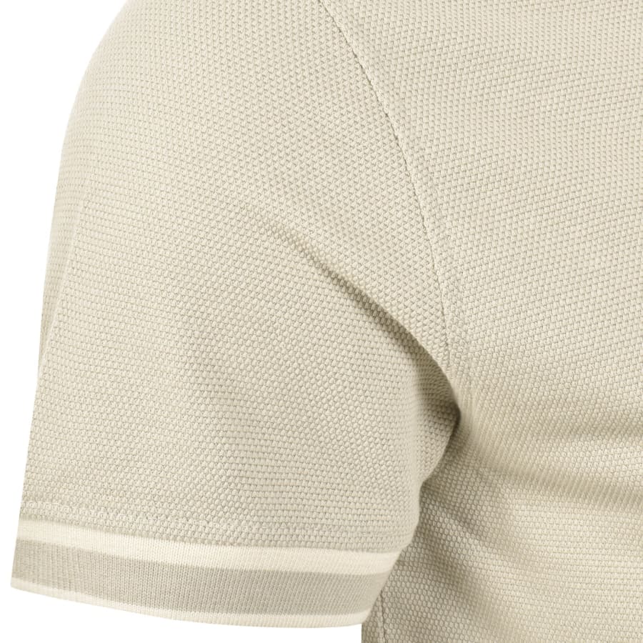 Replay Short Sleeved Logo Polo T Shirt Beige | Mainline